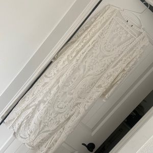 Lace bohemian duster/ bikini cover, size M